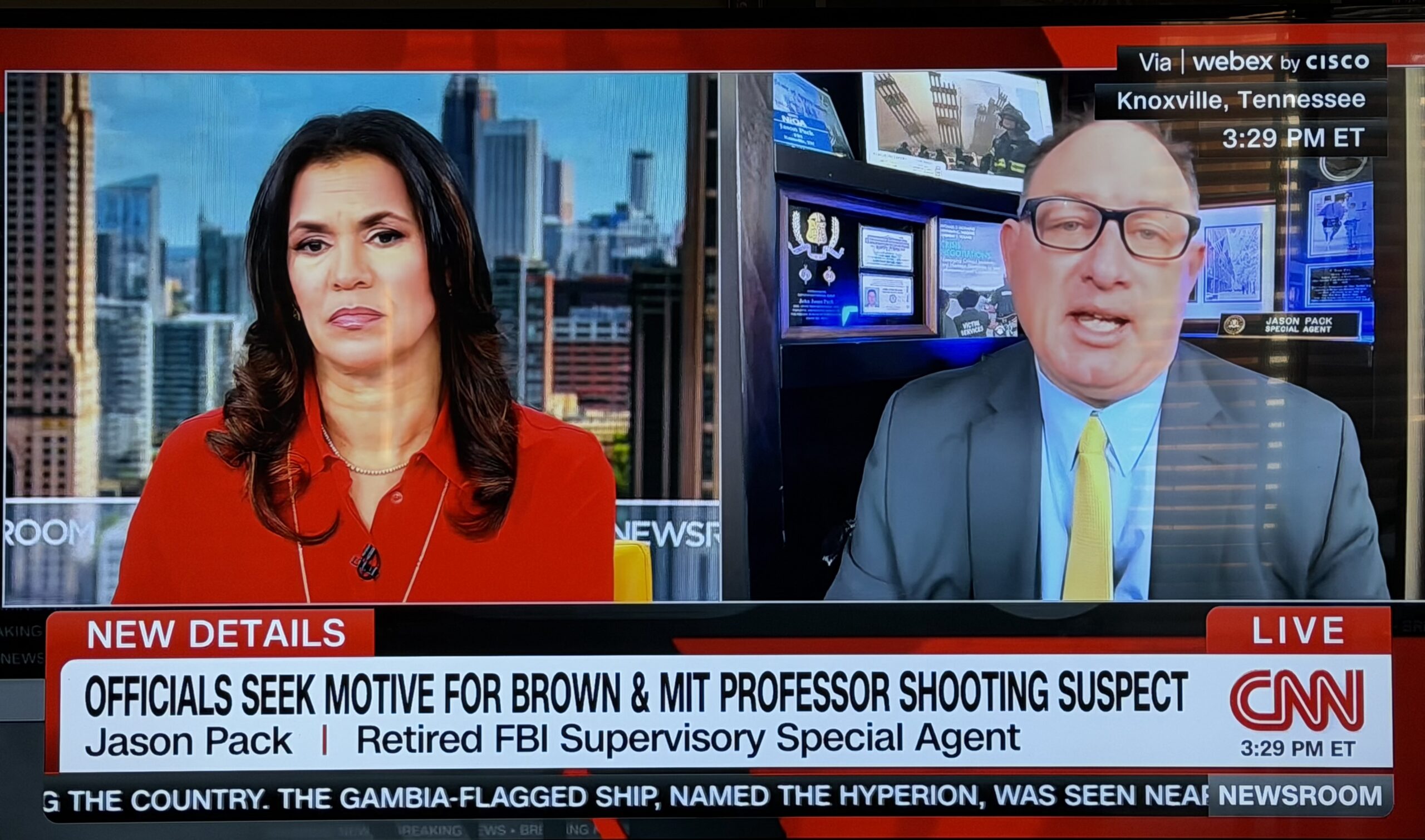 Retired FBI Agent Jason Pack on CNN Newsroom with Fredericka Whitfield on the Brown University and MIT Shooting Investigation and a US Marshals Child Recovery Operation Northern Lights